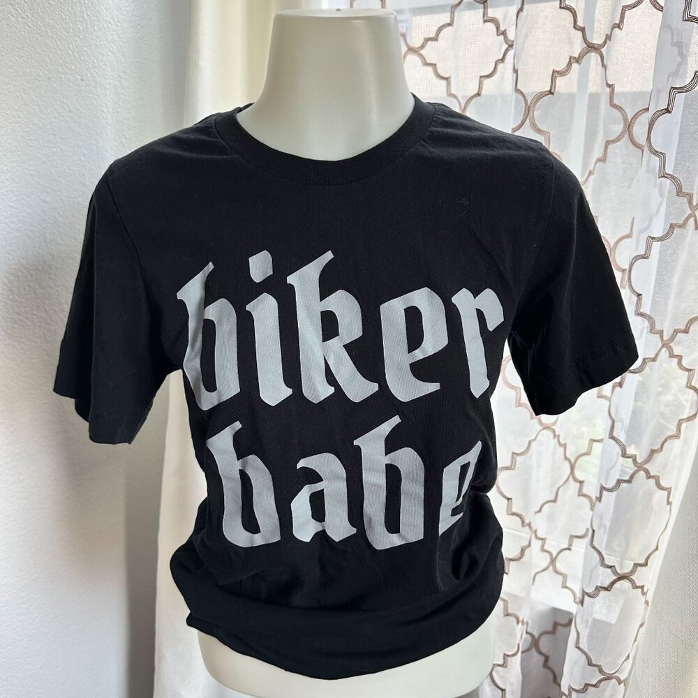Biker Babe T-Shirt Small